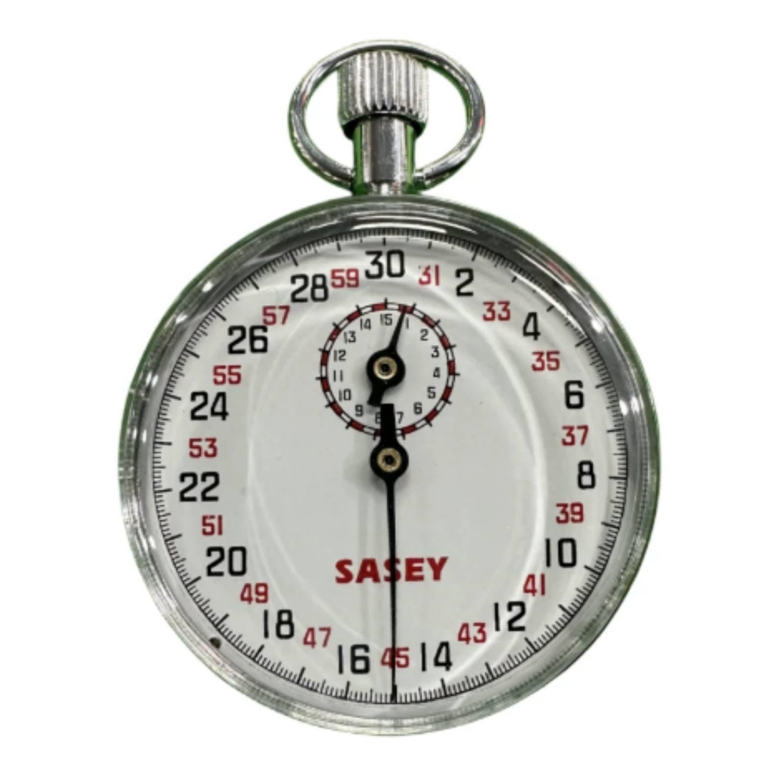 Mechanical Stopwatch 2-Button Control Mechanical Analog Stopwatch Pause Function Sports Timer for Referees, Athletes, Track Meet, Training Sassoon 504 30s-image-4