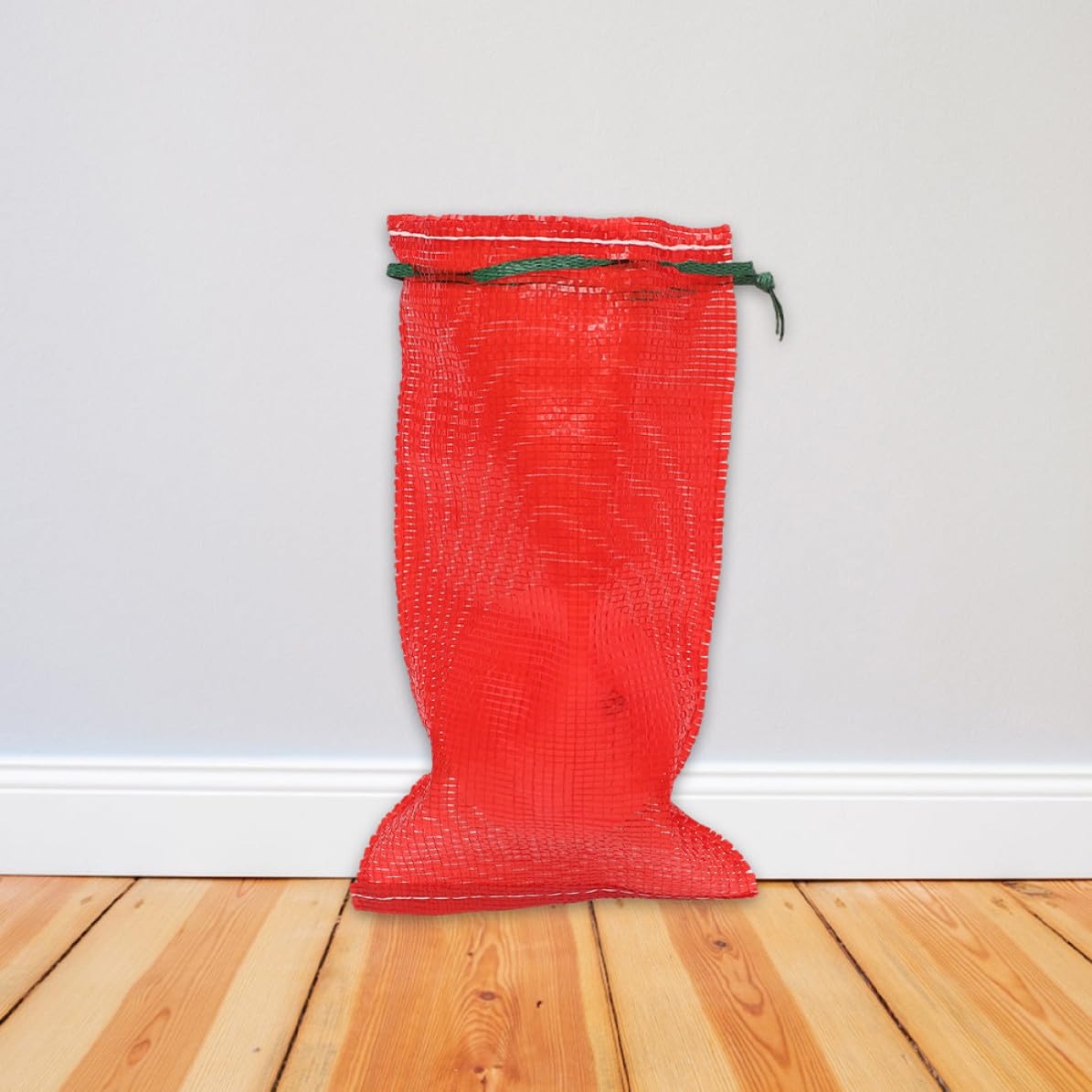 FRCOLOR Bolsa de Malla Roja Paquete de 50 Unidades para Almacenamiento Reutilizable y Resistente a Desgarros, Capacidad Grande para Almacenamiento de Verduras y Frutas
