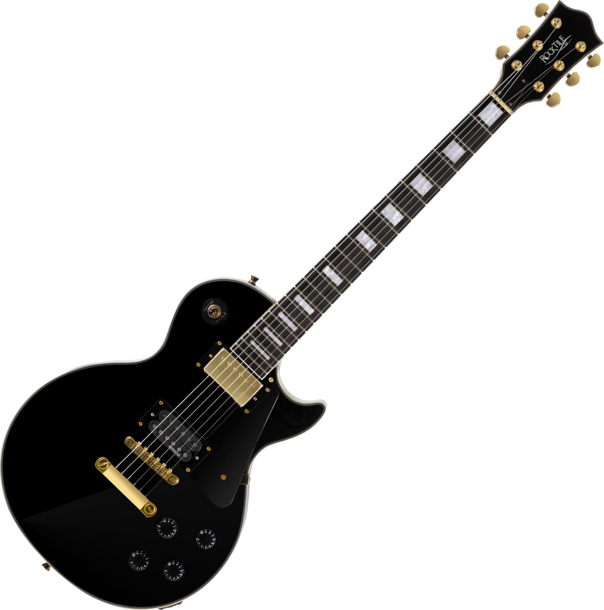Rocktile Pro L-200BK gitara elektryczna czarna Deluxe