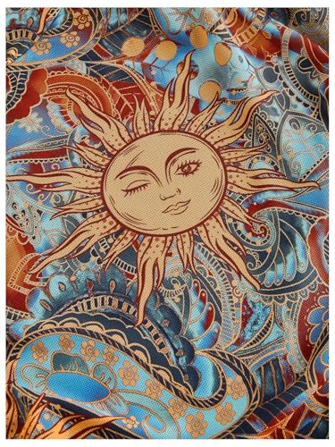 Milumia Women's Vintage Tie Back Halter Dress Boho Print Mesh Short Dresses3