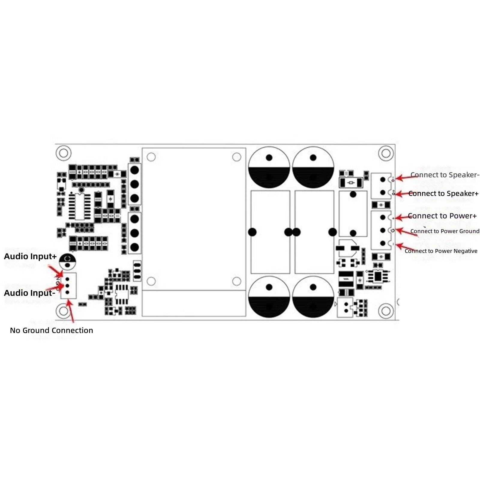 NUEAYMS Scheda amplificatore digitale ad alta trasparenza da 1000 W, classe D, ideale per home theater e progetti audio professionali. Affidabilità, bassa deformazione, amplificatore sonoro