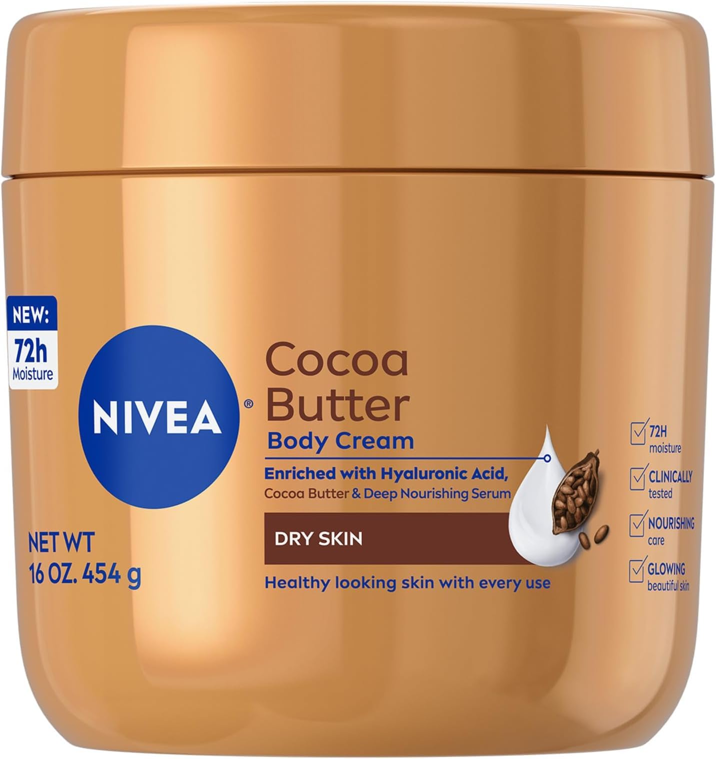 NIVEA Cocoa Butter Body Cream - 72 Hour Hydration -11