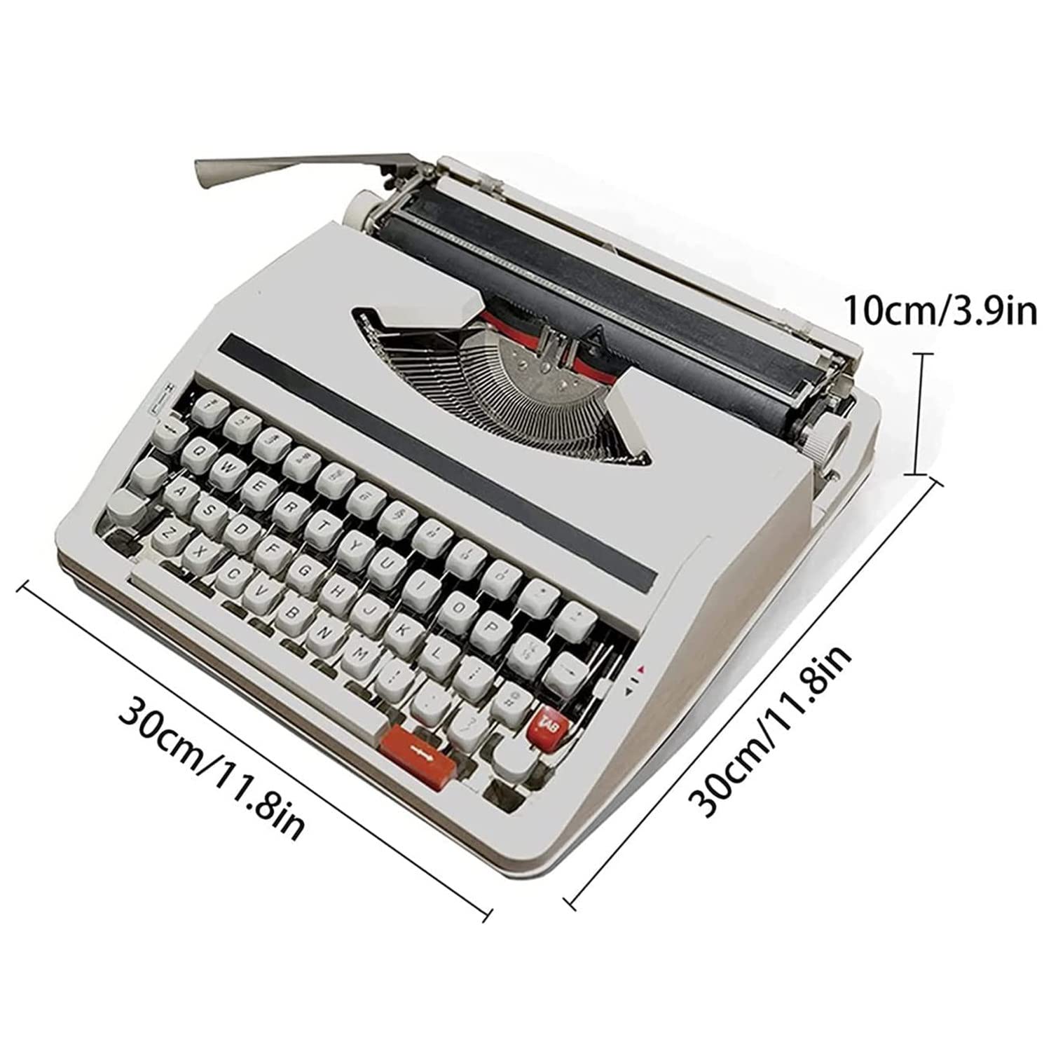 Machine à écrire Portable Portable Durable Word Processor Manuel Outil d'écriture Compact Rétro Design Idéal pour Les écrivains Créativité
