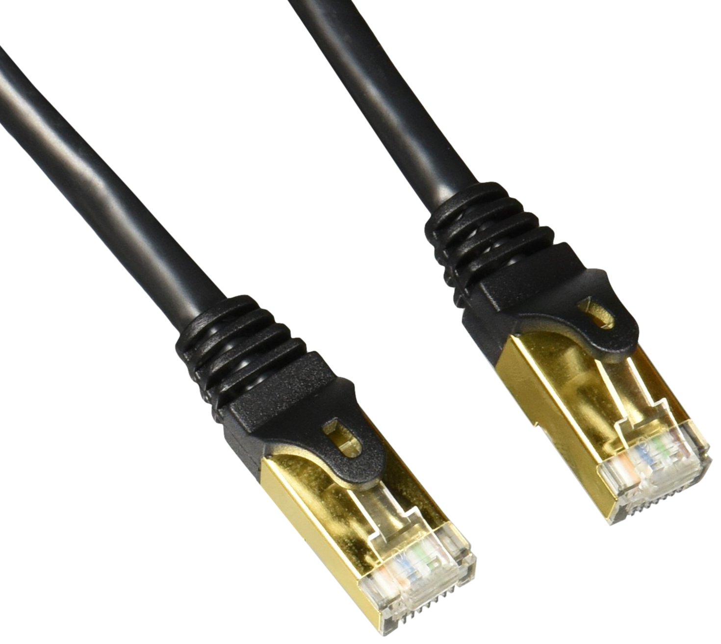 Nexhi CAT-7 Shielded 10 Gigabit 600MHz Ethernet Cable, Black