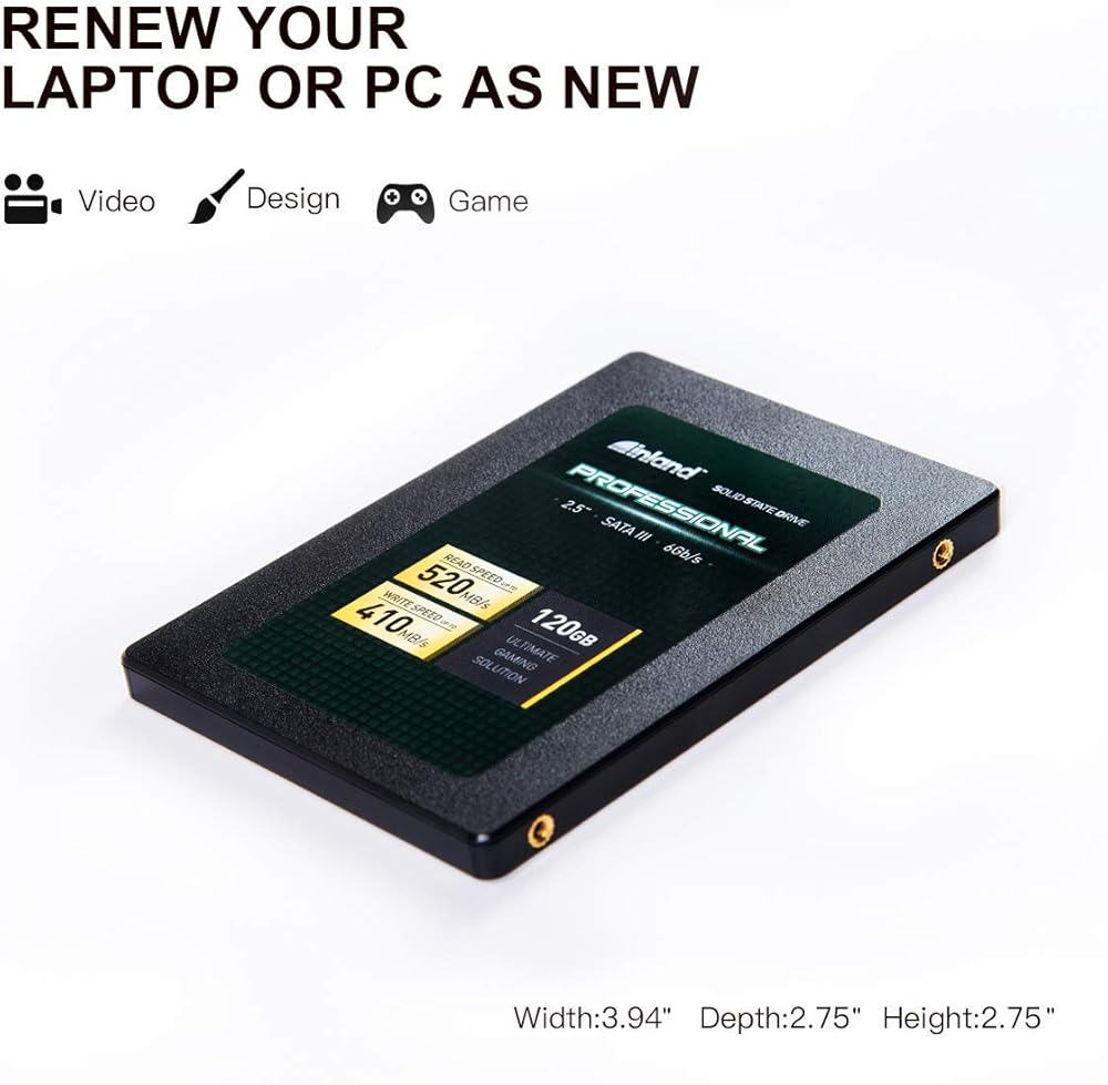 Inland Professional 120GB 3D NAND SATA III 2.5" Internal Solid State Drive thumbnail 5