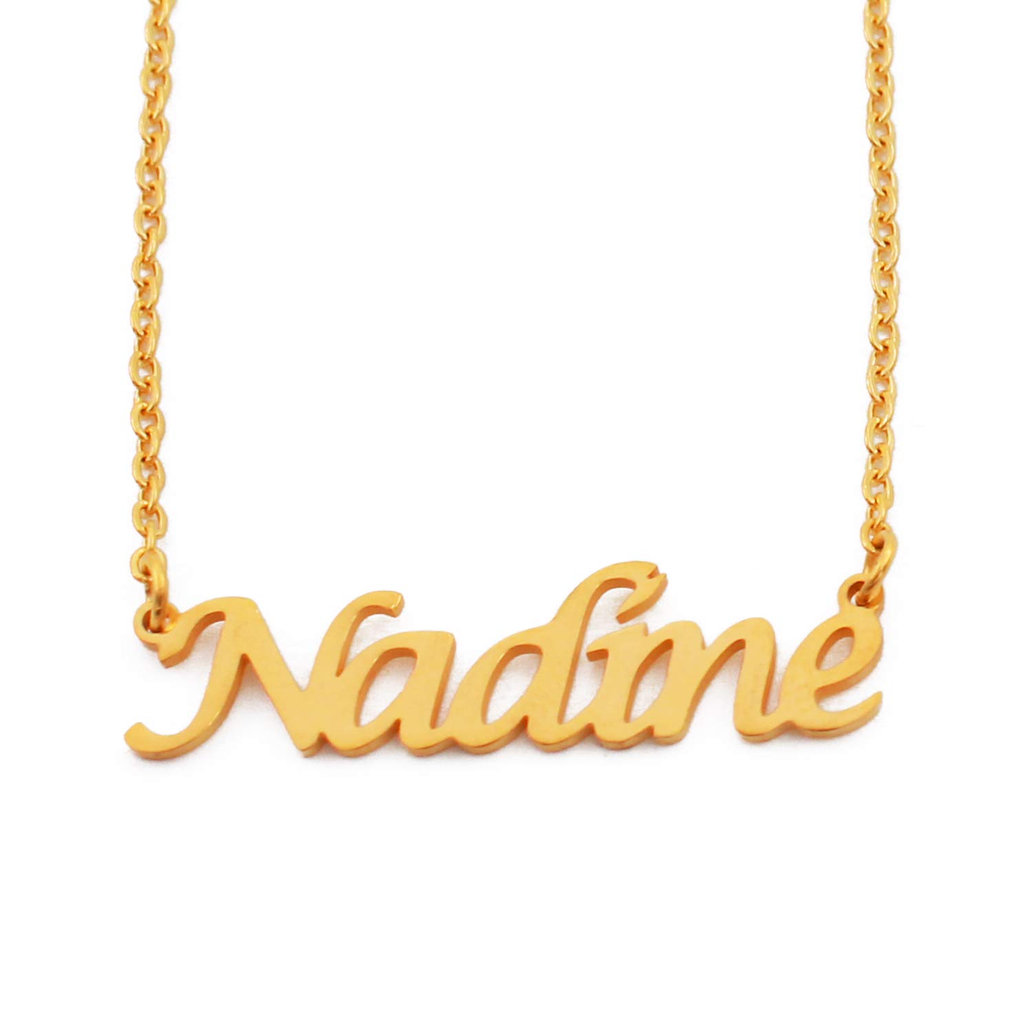 Kigu Nadine Custom Name Necklace Personalized - 18ct Gold Plated