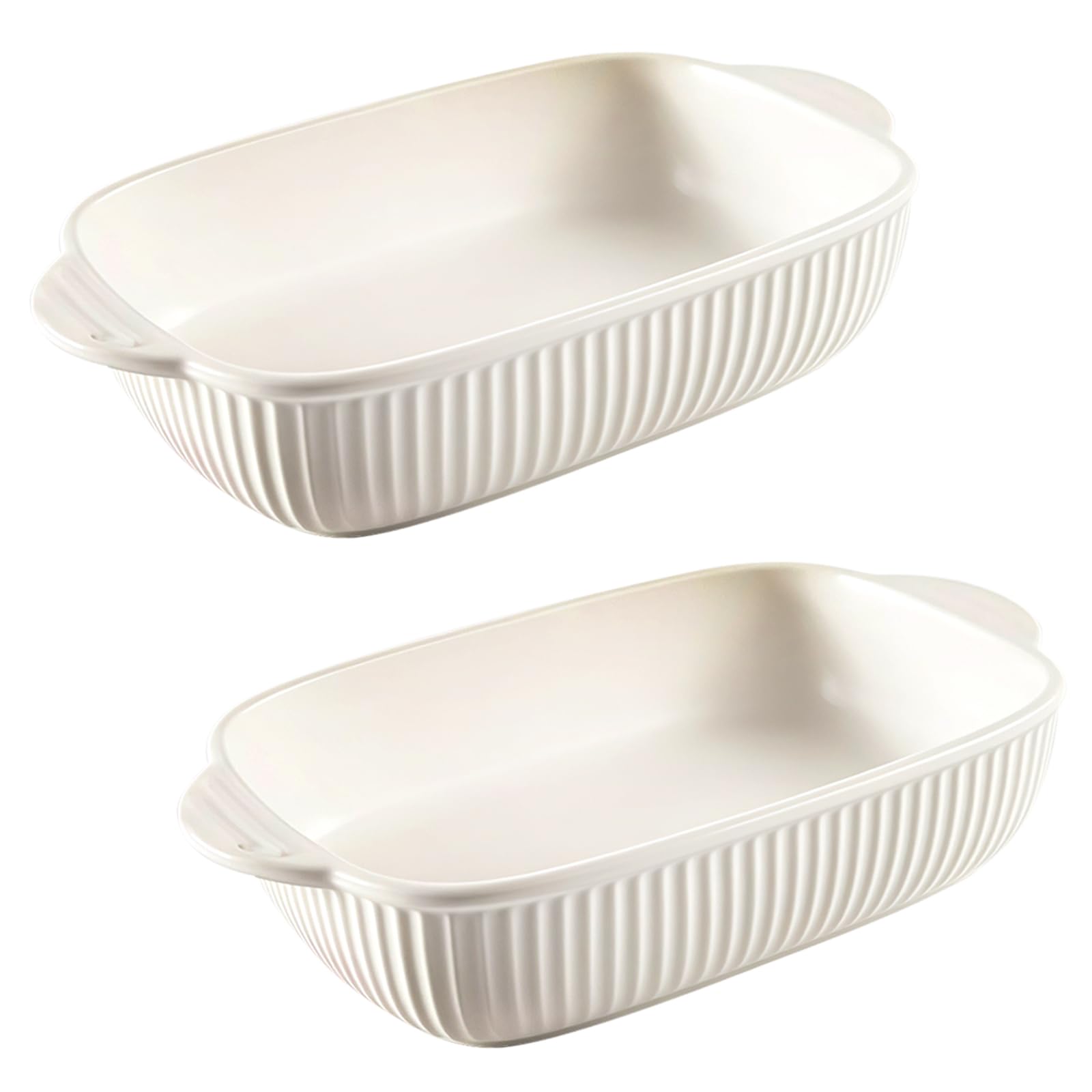 Jaamyears Baking Dish For Oven, 2 Set Rectangle Lasagna Dishes Oven Proof Ceramic Dishes For Casserole, Ceramic Baking Tray