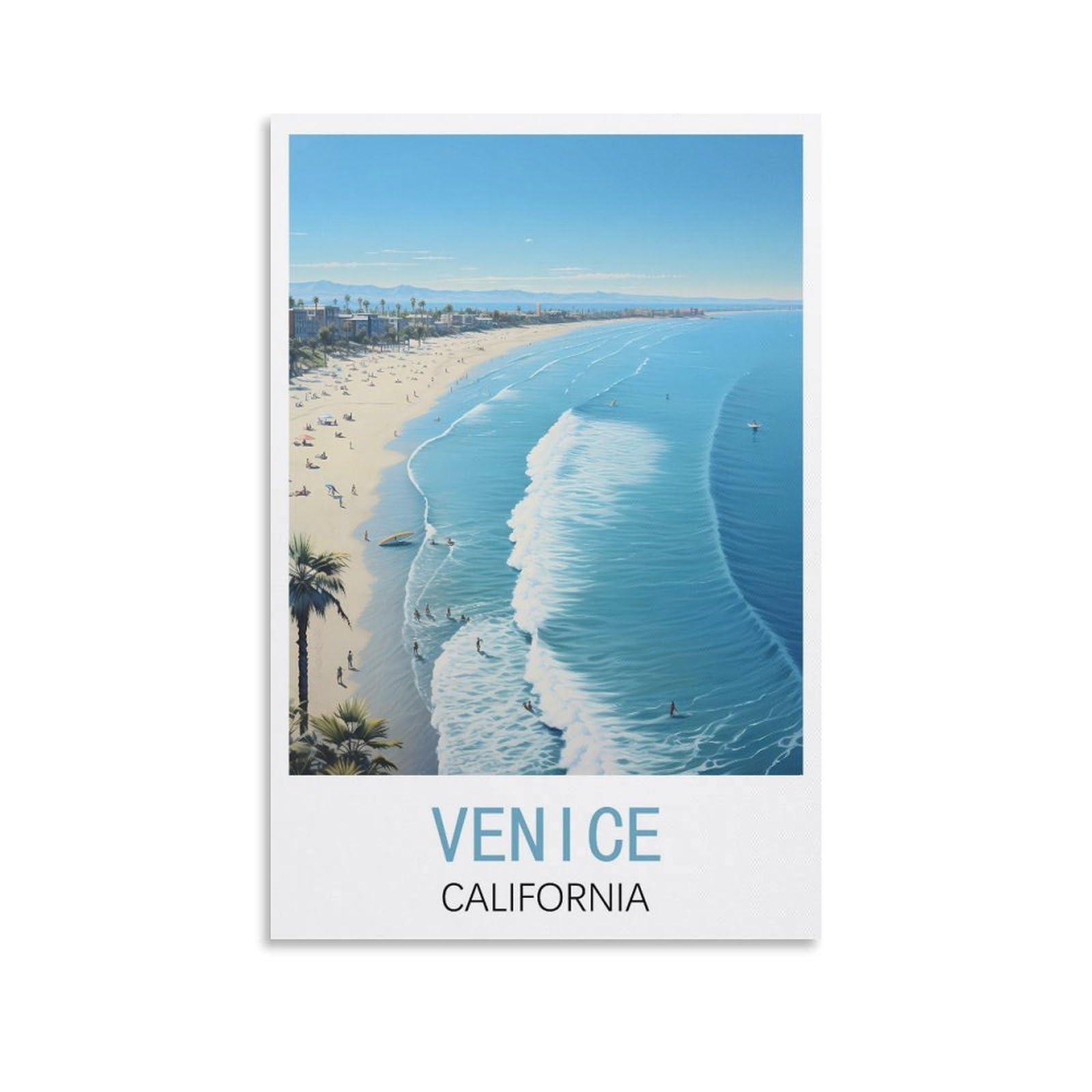Metal Sign Tin Sign Garden & Kitchen Poster, Inspirational Sign Home Wall Art Decor for Home Kitchen Bar Club Decoration Venice California Posters 30x30cm