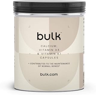 Bulk Calcium, Vitamin D3 and Vitamin K1 Capsules, 1000 mg, Pack of 270, Packaging May Vary