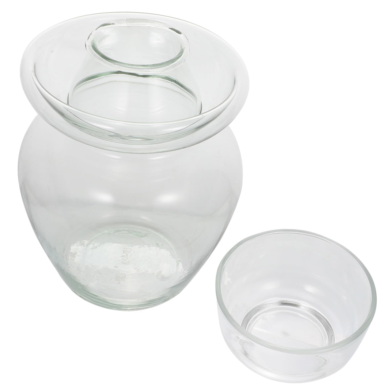 Zerodeko Glas pickledose Groß Sealed Vorratsglas Transparent Küchenaufbewahrung Einmachglas für Gemüse Pickle Can Vorratsdose Bpa frei Frischhaltedose