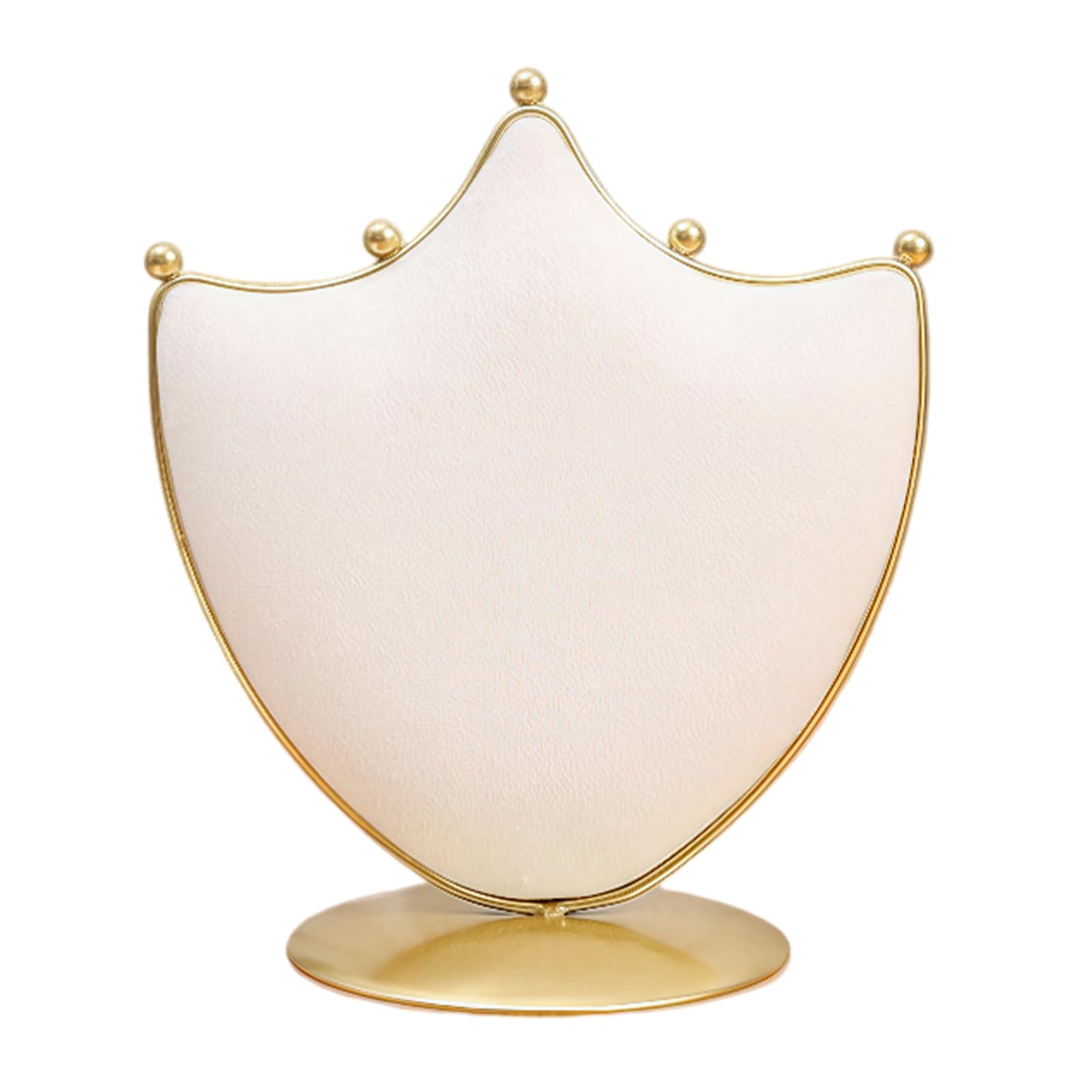 Velvet Necklace Display Stand with Gold Base Hanging Jewelry Organizer Necklace Display for Vendors for Elegant Display in Stores Or at Homes (01) (Style A)