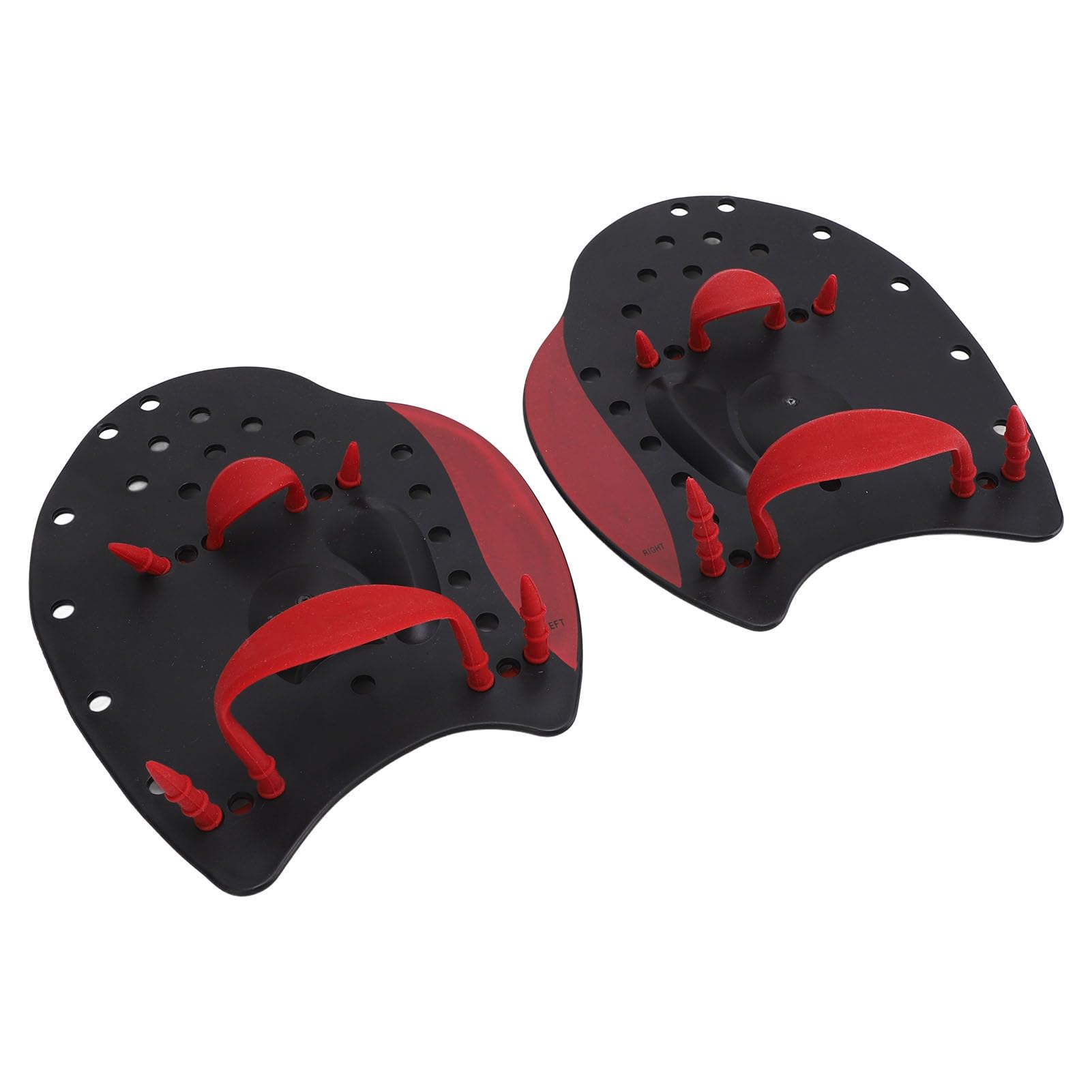 1 Pair Swim Paddles Hand, Silicone Polypropylene Adjustable Hand Fin Flipper Paddle Swimming Training Aid for Men Women (S)