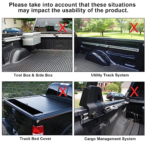 Image of Non-Drilling Steel Truck Rack, Extendable Truck Bed Ladder Rack