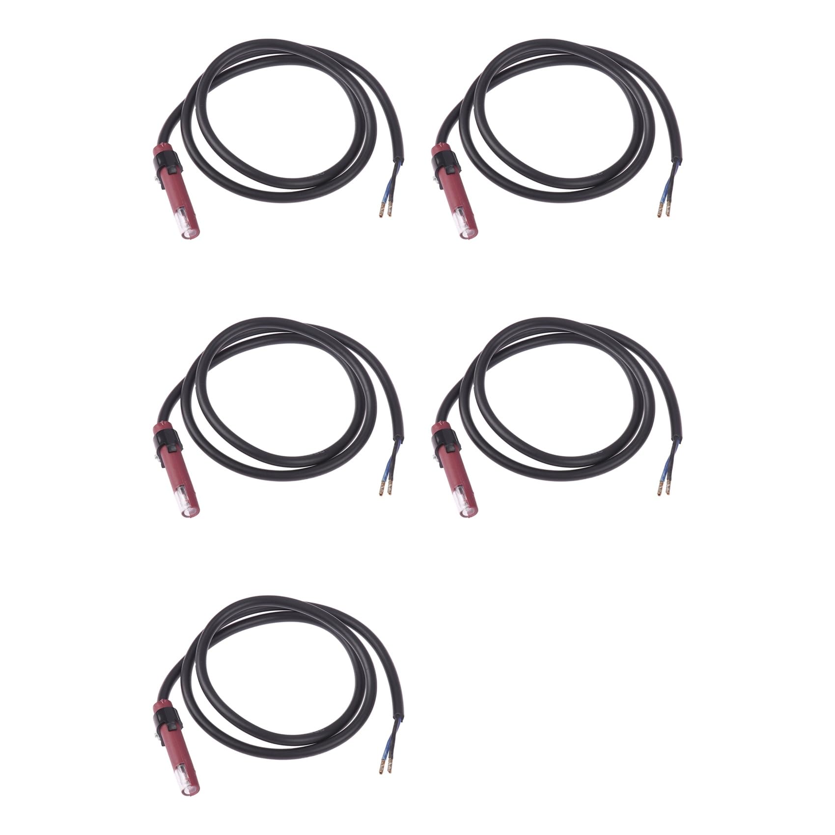 Jnchdghwa As Shown 5X Qrb1 Flame Detector Photosensitive Electric Eye Burner Detection Photoresistor Red Qrb1 Photocell