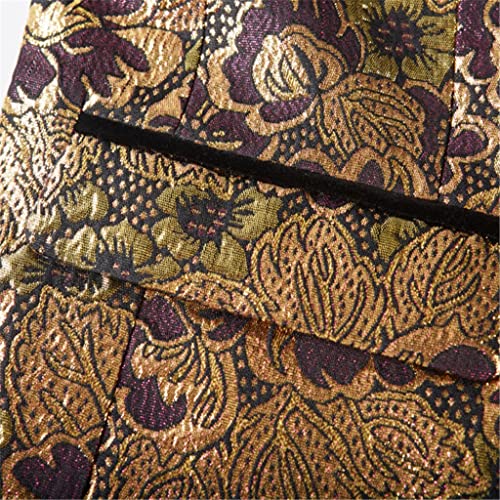 Men's Wedding Suit Tuxedo Jacket 3 Piece Groom Suit Men's Gold Suit4