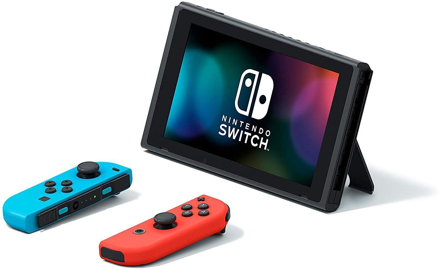 Switch Console - Neon Blue & Neon Red Joy-Con + 12 Month