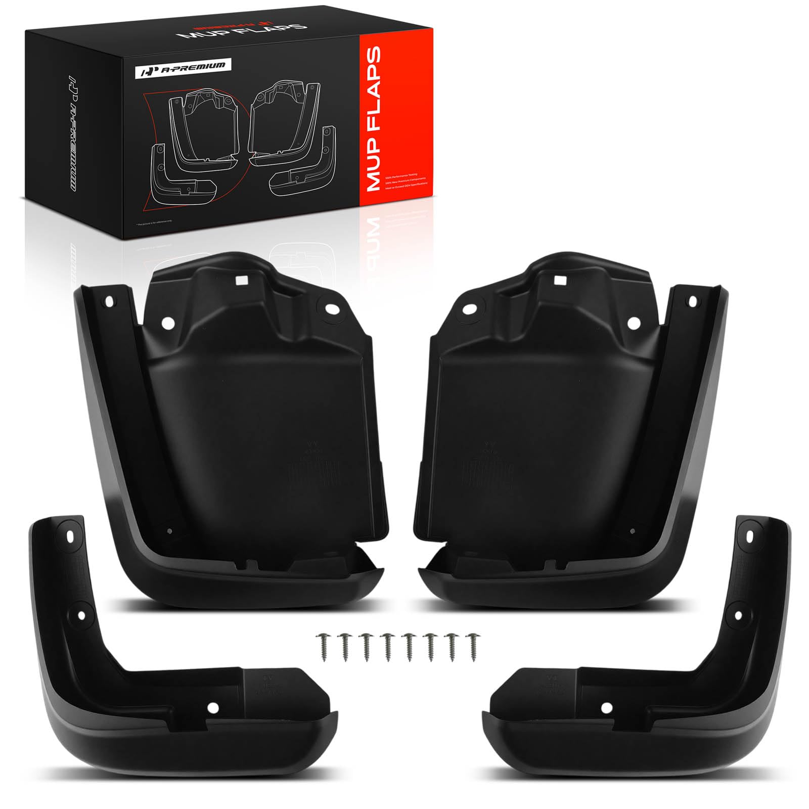 A-Premium Splash Guards Mud Flaps Mudguards Compatible with Honda Civic 2012 2013 2014 2015 Sedan Front & Rear 4-PC