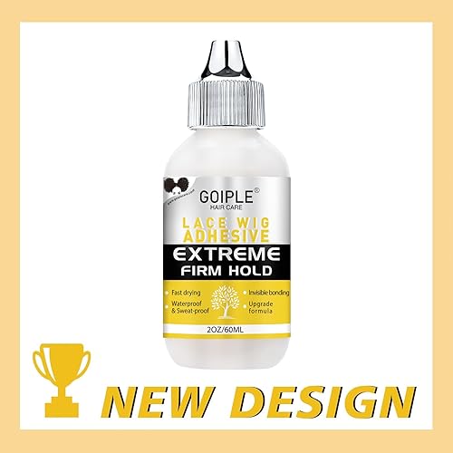Miniatura 8 de Goiple Pegamento para peluca, pegamento de encaje de 2 onzas, pegamento de encaje frontal impermeable para pelucas, pegamento de peluca de secado