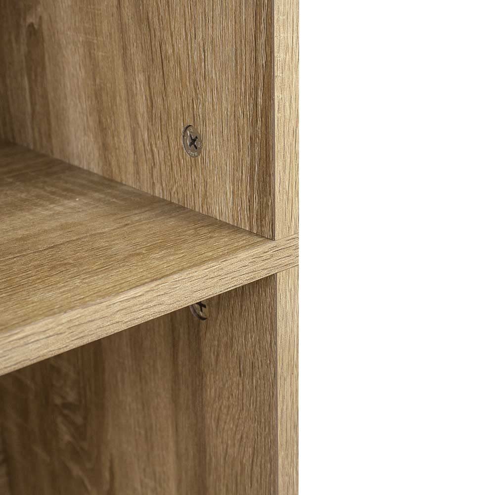 BAKAJI Libreria Scaffale Vela 5 Ripiani Mobile 190 cm Ufficio Archiviazione documenti Libri Biblioteca Armadio Mensole Scaffalatura Soggiorno Salotto Struttura in Legno (Naturale)
