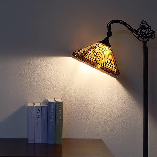 Miniatura 7 de Capulina Misión estilo antiguo Tiffany lámpara serie lámpara de mesa lámpara de pie decoración para sala de estar dormitorio sala de estudio