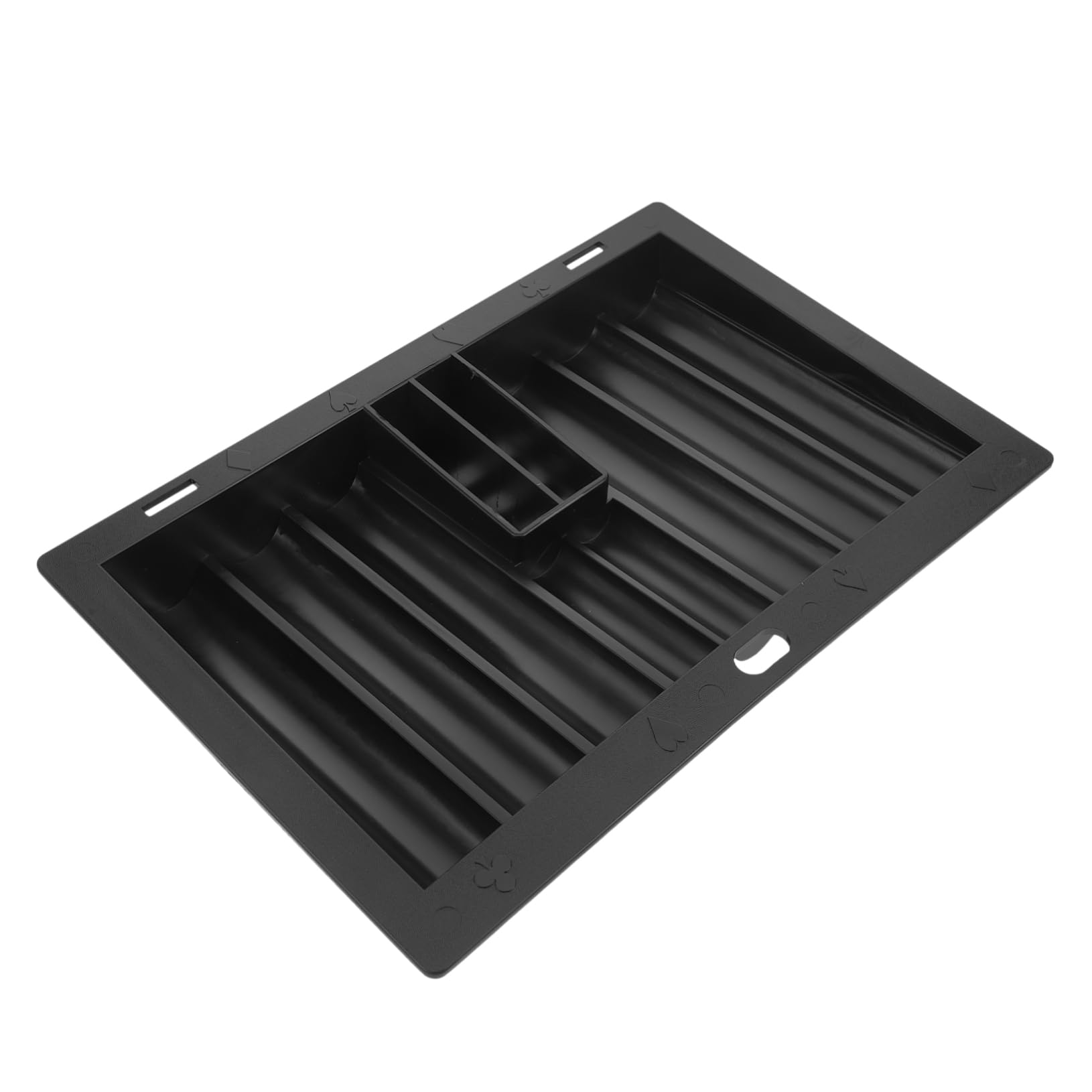 ERINGOGO Neatly Arranged Poker Chips Acrylic Poker Chip Tray Multi-function Storage Case for Gaming