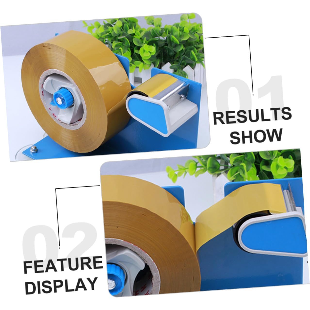 Dispenser Efficiente Plastica e Nastro per Adesivo Tavolo in da Ferro Taglierina Design Creativo Blu per Ufficio e Supermercato