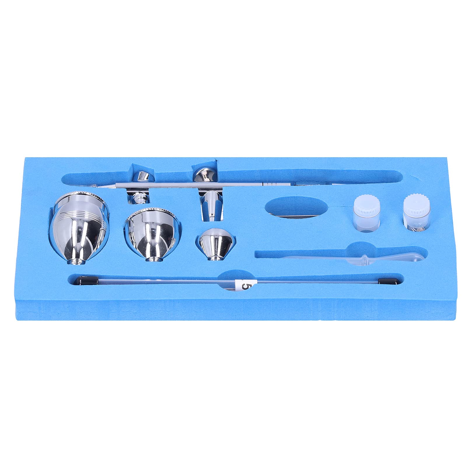 Marhynchus Kit de Aerógrafo G1/8, Material de Latón, Juego de Aerógrafo de Doble Acción con Agujas de 0,2 Mm, 0,3 Mm y 0,5 para Maquillaje y Decoración de Pasteles