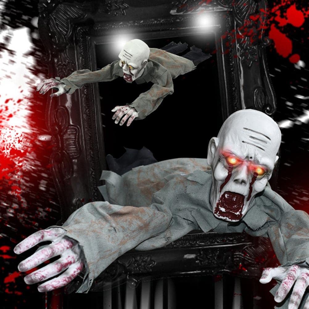 JTLB Zombie strisciante di Halloween con Controllo vocale, 115cm (A Capo