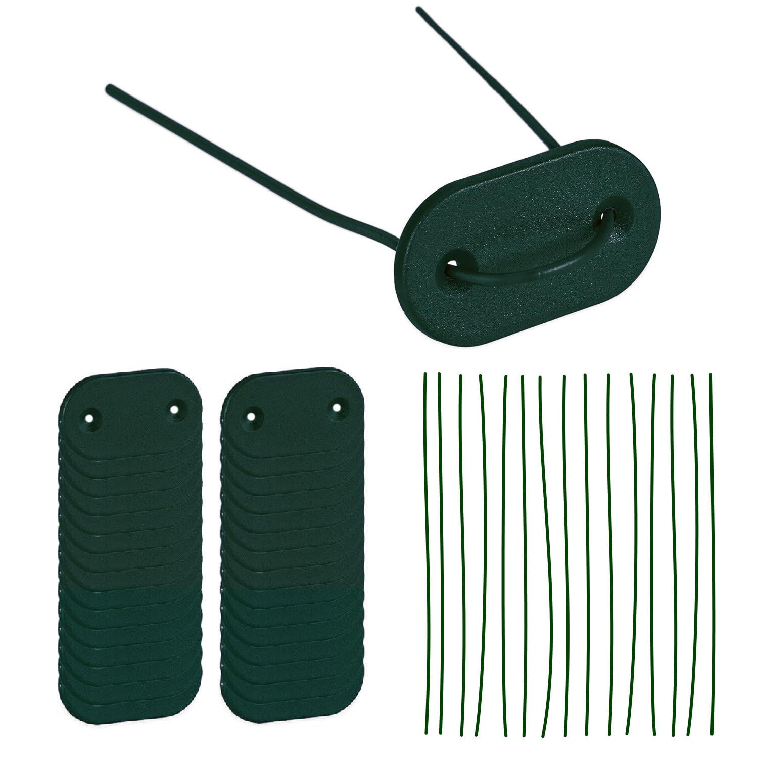 True Products Fixing Kit For Pvc Slat Bamboo ScreeningPrivacy Netting FencingGreen from B&Q