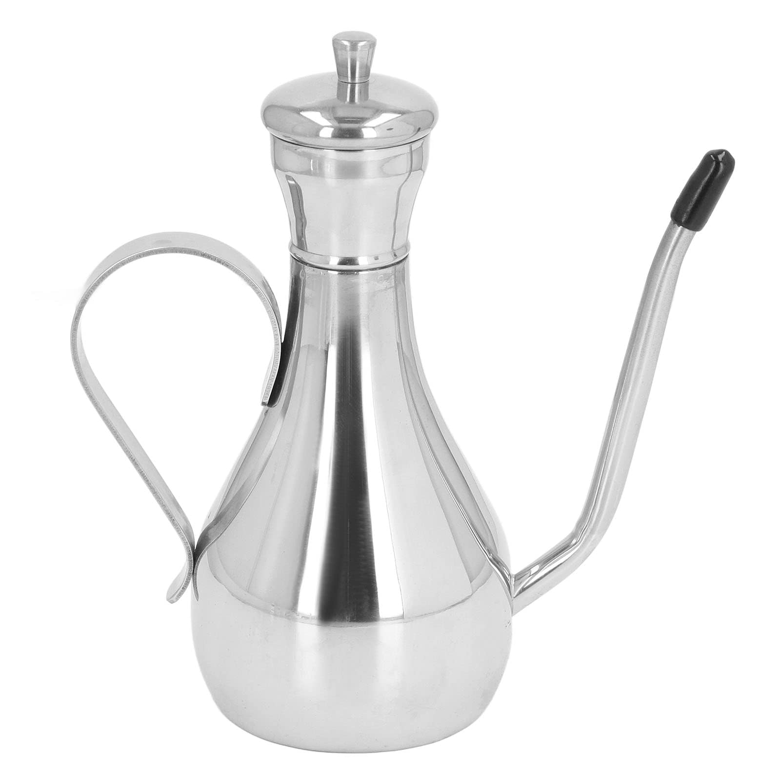 Botella de aceite de acero inoxidable 304 de acero inoxidable, dispensador de aceite de acero inoxidable, dispensador de aceite a prueba de fugas, decantador de aceite de oliva sin goteo, vinagre para