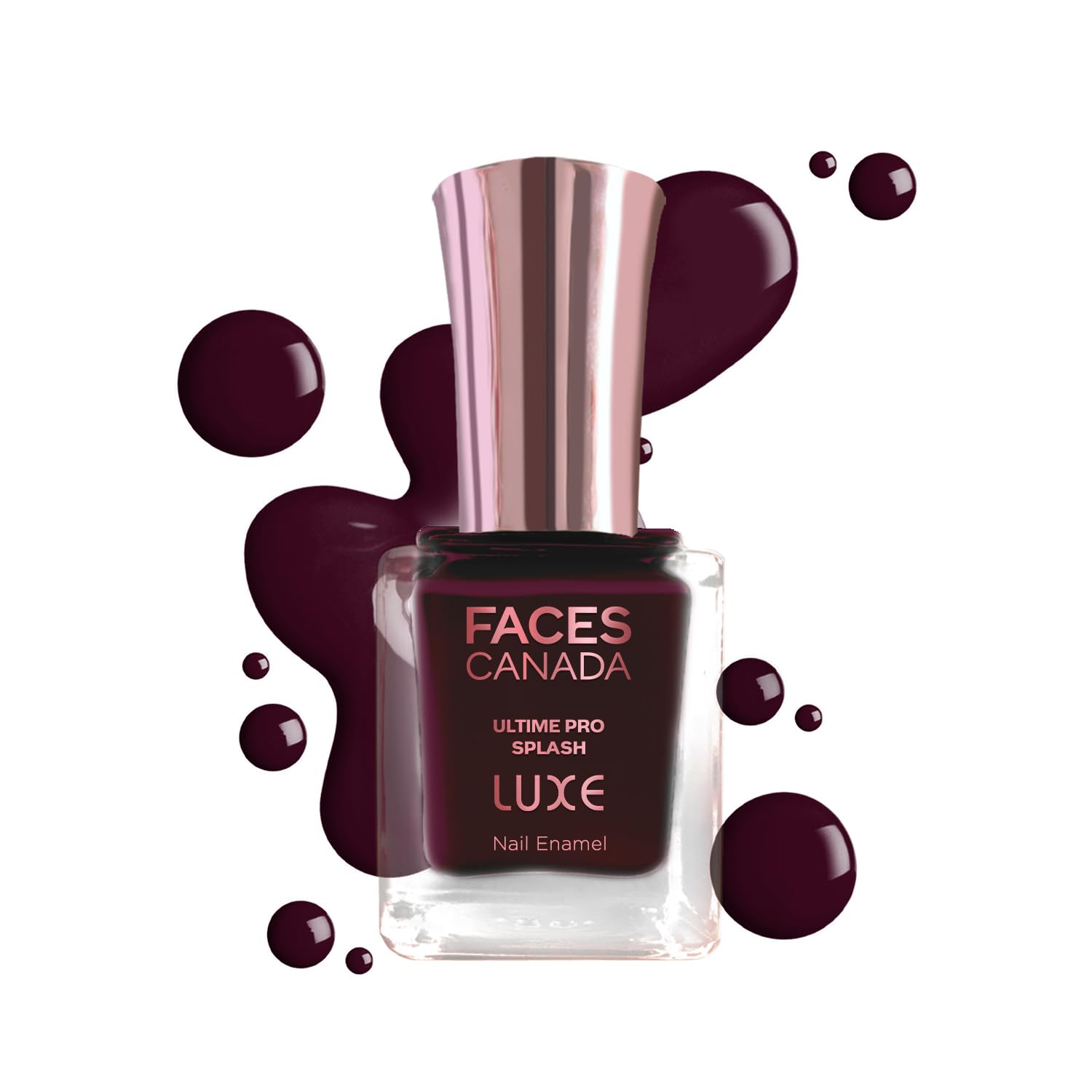 FACES CANADA Ultime Pro Splash Luxe Nail Enamel - Fine Wine (L60), 12ml | Glossy Finish | Quick Drying | Long Lasting | High Shine | Chip Defiant | Even-Finish | Vegan | Non-Toxic | Ethanol-Free-picture-23