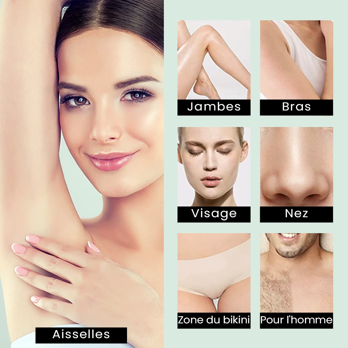 Waxer II Appareil Chauffe Cire Epilation - Epilateur Cire traité au Téflon avec Perles de 300 g, 20 Bâtonnets, pour Ton Corps - Machine Cire Chaude Épilation