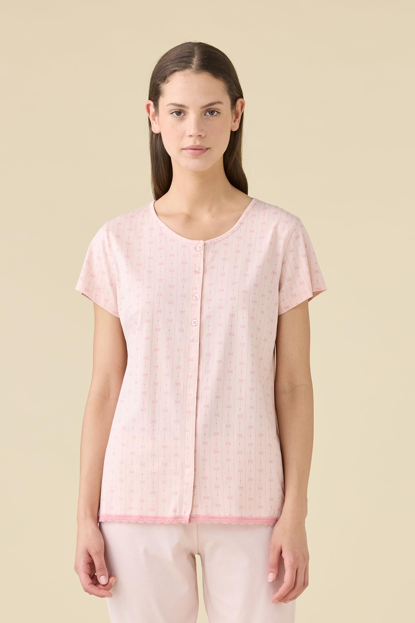 Noidinotte - Pigiama Donna Estivo in Cotone Articolo Romantic
