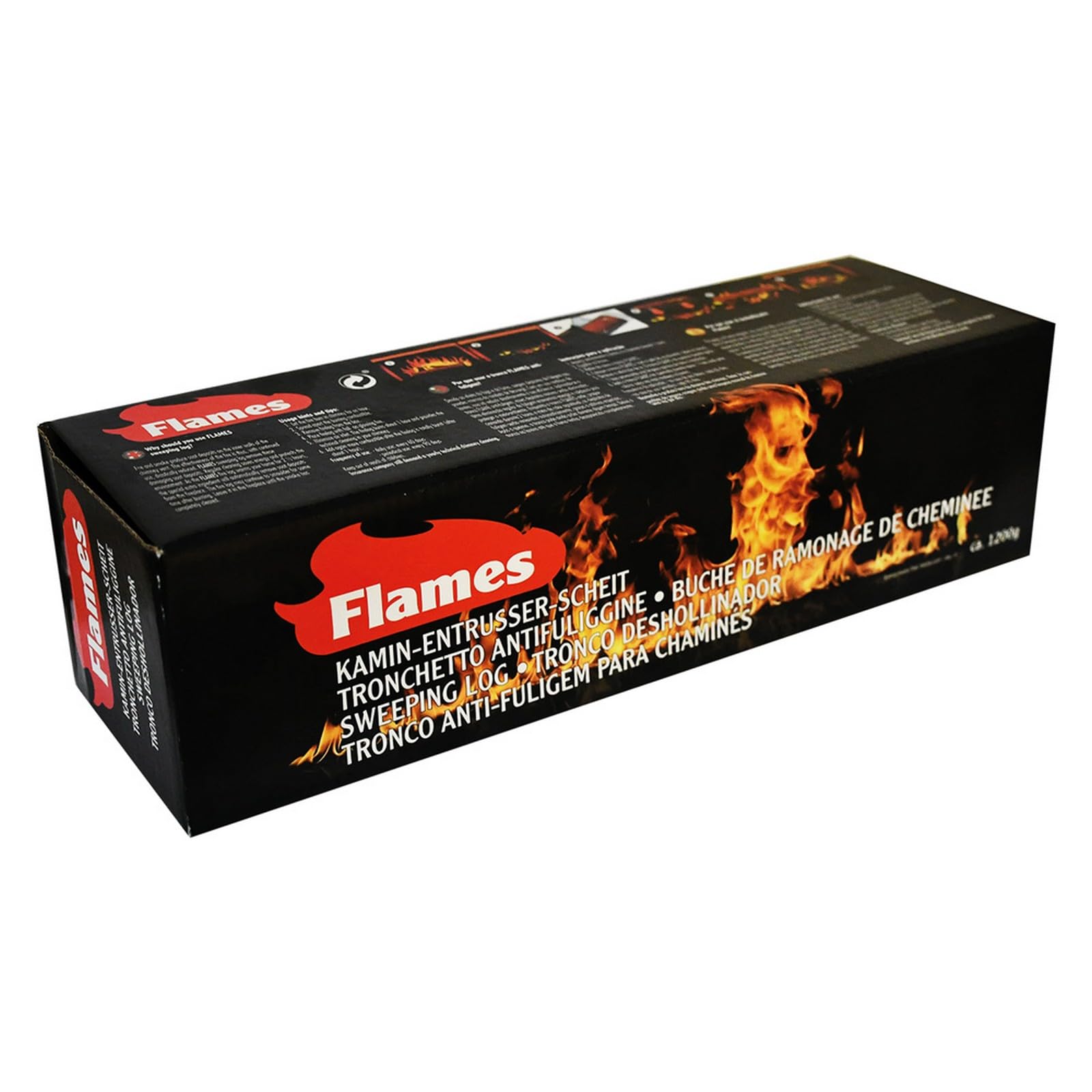 8PZ TRONCHETTO SPAZZACAMINO 'FLAMES' kg. 1,2
