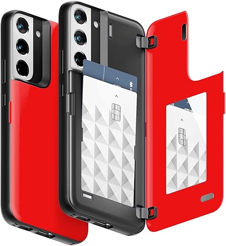 Miniatura 575 de GOOSPERY Parachoques magnético para puerta compatible con Galaxy S23, tarjetero tipo cartera, cierre automático, protección de doble capa resistente