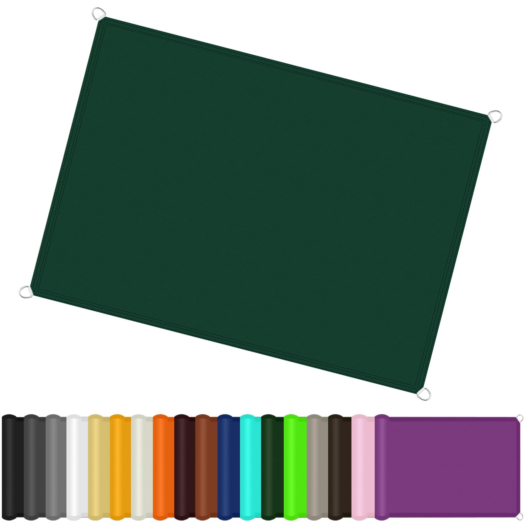 GJZQDKX Large 4.2x6.5m Awning Canopy Impregnated Dustproof Windproof Ideal for Garden Yard Beach Pool Dark Green Color