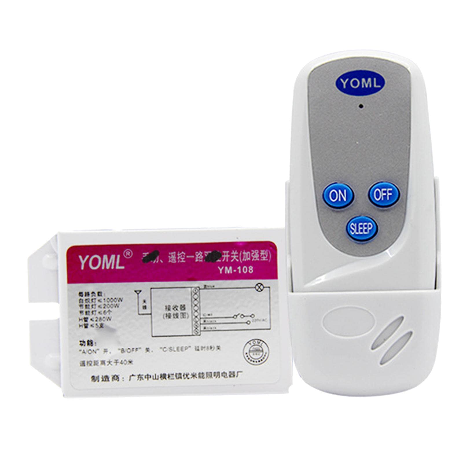Remote Control Lamps Receiver for Corridor Workshop Appliances 1 WayHome & Garden|Lamps, Lighting & Ceiling Fans|Lighting Parts & Accessories-image-15