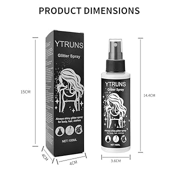 Amazon.com : YTRUNS Glitter Spray for Hair and Body, Body