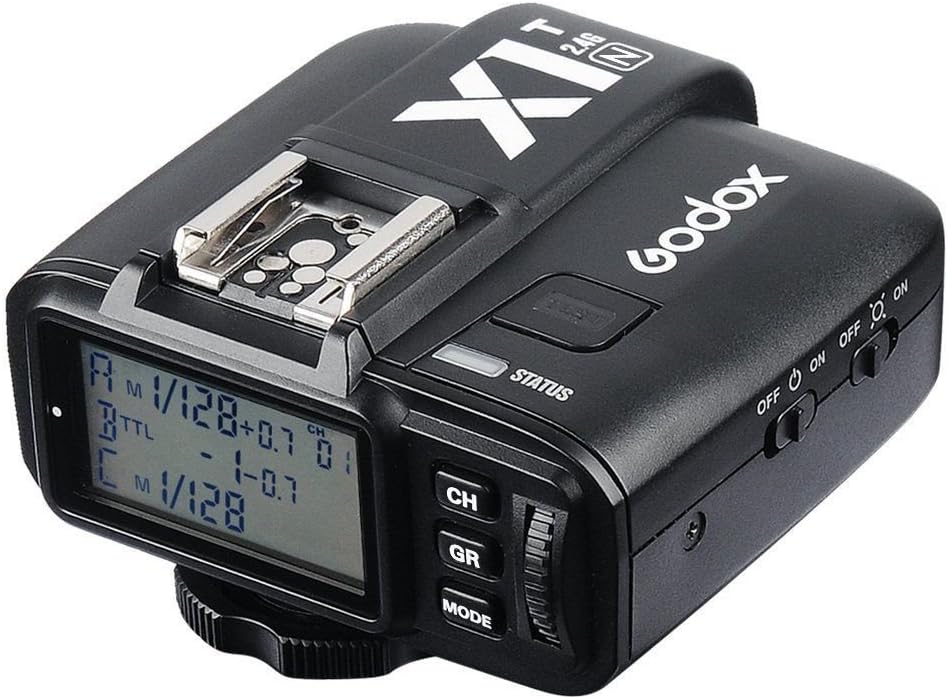 Godox X1T-N Transmitter Angled View with LCD