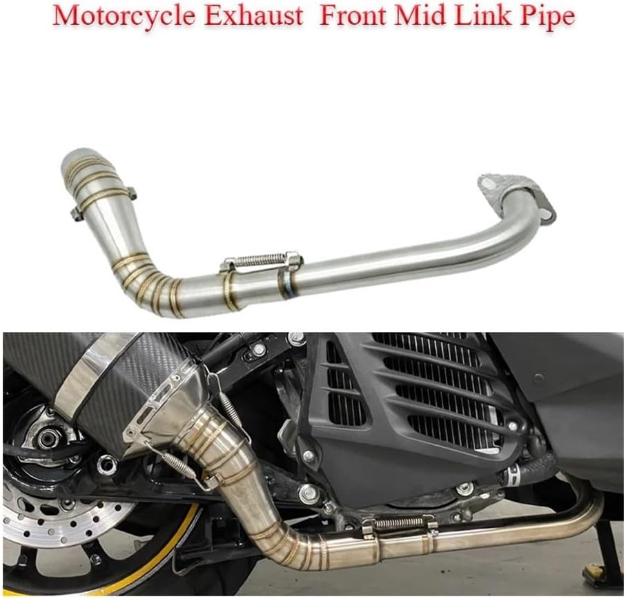 排気系マフラー オートバイの排気フロントミッドリンクパイプスリップ