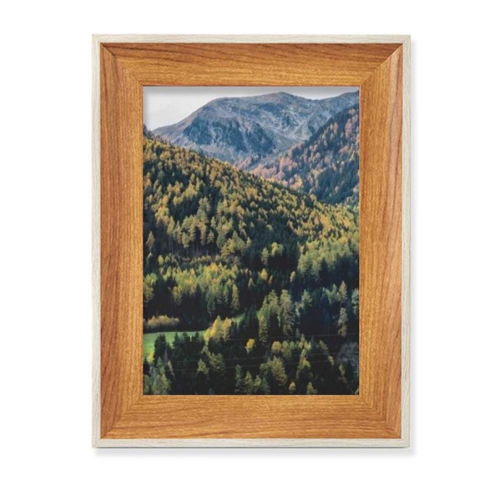 Cadre de photo en bois vert Mountain Science Nature peinture affichage bureau multi-ensemble