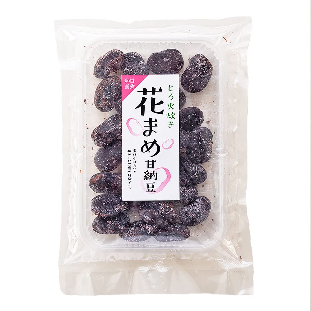 Amazon | 花まめ甘納豆 (紫花豆の香り引き立つあまなっとうです