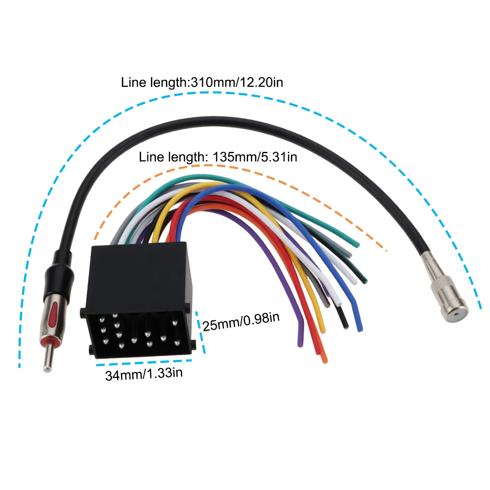 Adaptateur Faisceau Stéréo Et Antenne Pour BMW 1988-2002 - Compatible E46 325i 323i 328i 528i, Radio Après-vente