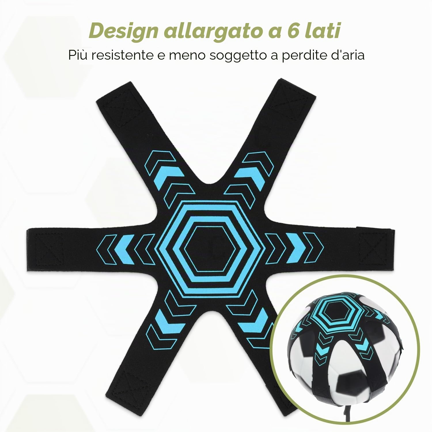 GHB Trainer da Calcio Accessori per L’Allenamento Individuale con Cintura Regolabile Bambini per Controllo Palla e Pallone Regalo per Bambino