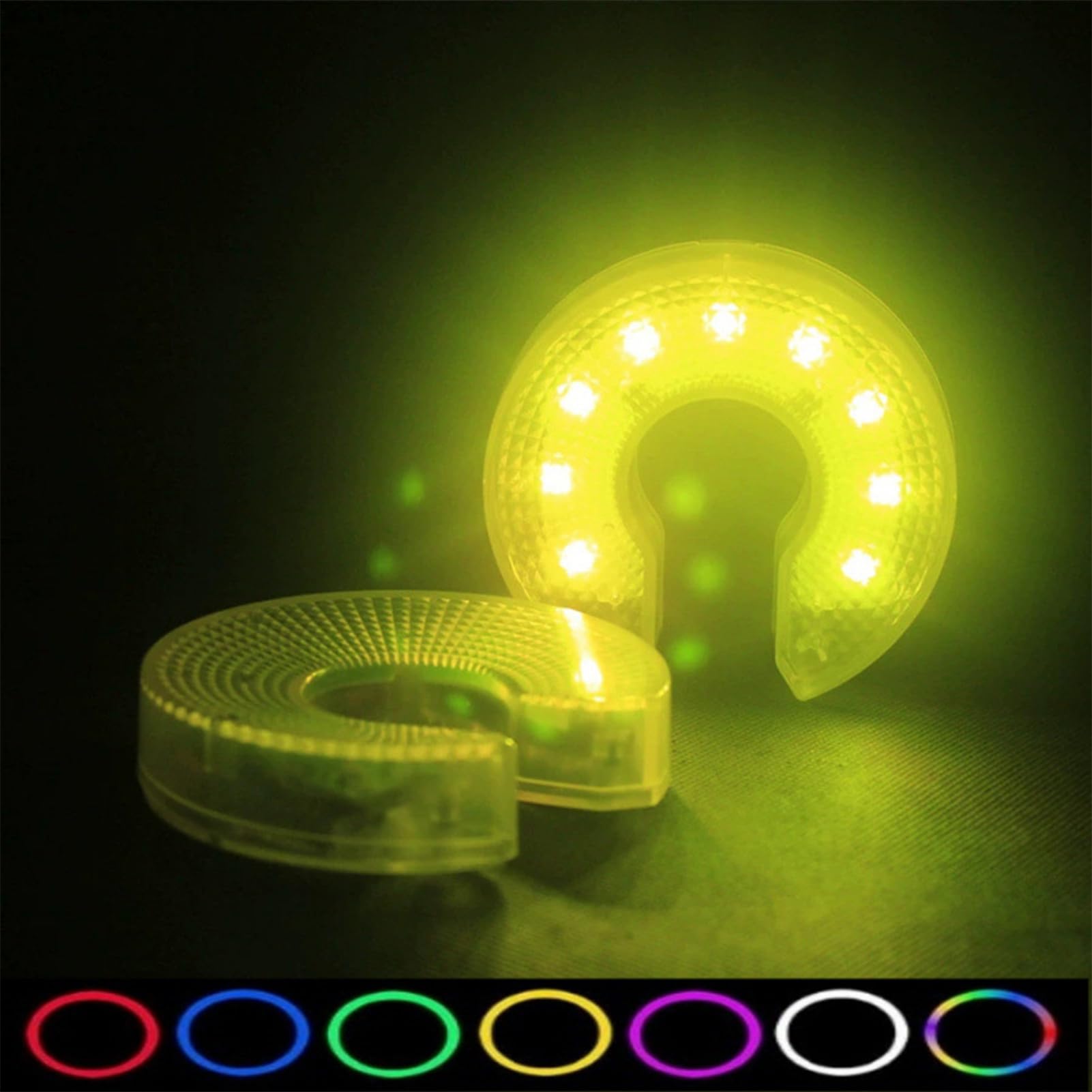 Luz LED para agujero de golf, lámpara verde multicolor de alto brillo para exteriores