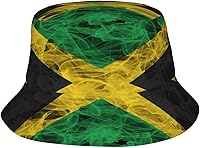 Vista 8 de Sombrero de pescador con bandera de Jamaica para hombre y mujer, sombrero de sol de verano, gorra de pescador abstracta para viajes al aire libre