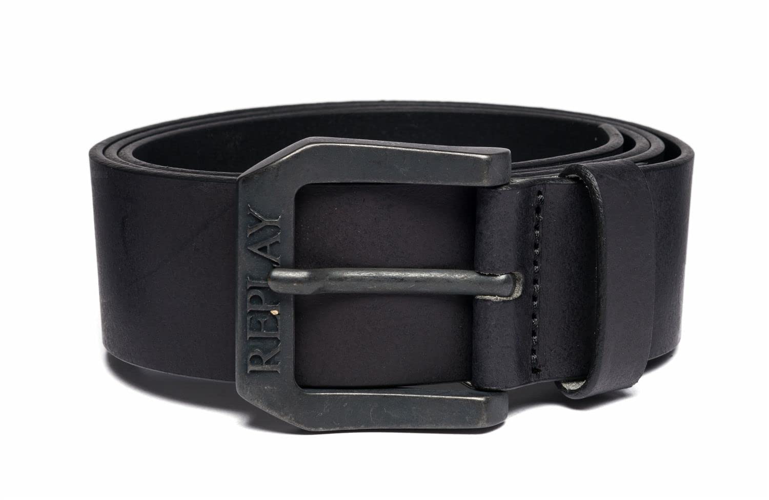 Replay Men's AM2417.000.A3001 Belt, 098 Black, 90