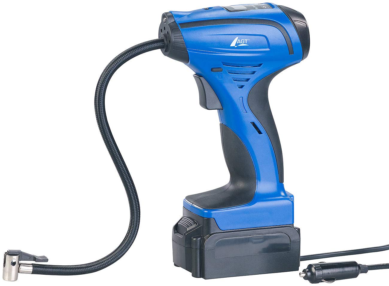 AGT Akku-Kompressor Luftpumpe für Reifen, 116 psi, LCD