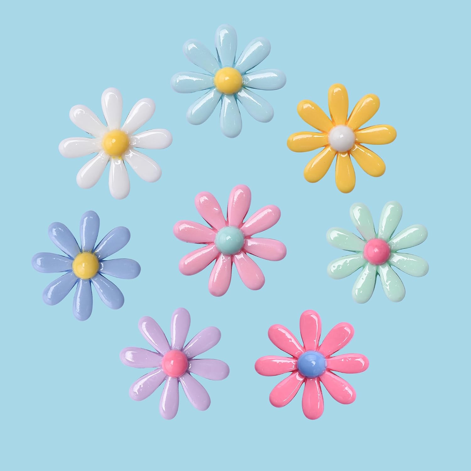 Flower Shoe Charms Cute Daisy Shoe Decoration Charm for Girls Women Party Favor Gifts