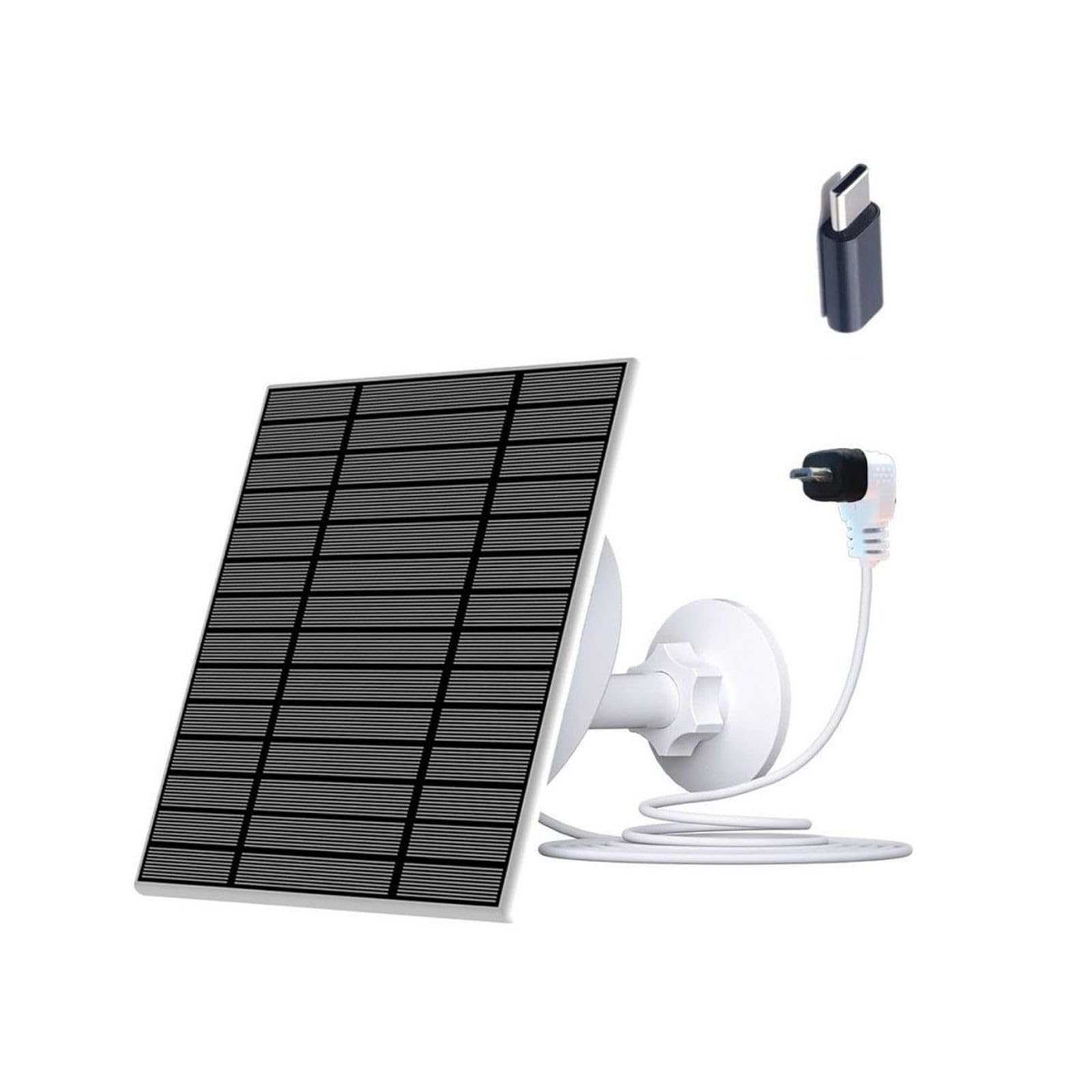 Pannello solare da 5 W con supporto regolabile, telecamera con cavo da 3,9 m per telecamera di sorveglianza esterna XT